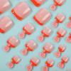 imageBABALAL Toe Nails Press on Orange Fake Toenails with Design Acrylic Toe Nails Cocoa Palm False Toenails 24Pcs Manicure French Tip Stick on Toenails for Women Girls Summer Full Cover Gel Toenails ArtBNjzj12