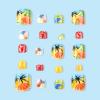imageBABALAL Toe Nails Press on Orange Fake Toenails with Design Acrylic Toe Nails Cocoa Palm False Toenails 24Pcs Manicure French Tip Stick on Toenails for Women Girls Summer Full Cover Gel Toenails ArtBNjzj06