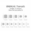 imageBABALAL Toe Nails Press on Orange Fake Toenails with Design Acrylic Toe Nails Cocoa Palm False Toenails 24Pcs Manicure French Tip Stick on Toenails for Women Girls Summer Full Cover Gel Toenails ArtBNjzj20
