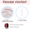 imageBABALAL Toe Nails Press on Orange Fake Toenails with Design Acrylic Toe Nails Cocoa Palm False Toenails 24Pcs Manicure French Tip Stick on Toenails for Women Girls Summer Full Cover Gel Toenails ArtBNjzj05