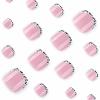 imageBABALAL Toe Nails Press on Orange Fake Toenails with Design Acrylic Toe Nails Cocoa Palm False Toenails 24Pcs Manicure French Tip Stick on Toenails for Women Girls Summer Full Cover Gel Toenails ArtBNjzj01