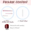 imageBABALAL Toe Nails Press on Orange Fake Toenails with Design Acrylic Toe Nails Cocoa Palm False Toenails 24Pcs Manicure French Tip Stick on Toenails for Women Girls Summer Full Cover Gel Toenails ArtBNjzj01