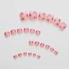 imageBABALAL Toe Nails Press on Orange Fake Toenails with Design Acrylic Toe Nails Cocoa Palm False Toenails 24Pcs Manicure French Tip Stick on Toenails for Women Girls Summer Full Cover Gel Toenails ArtBNjzj05