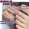 imageBABALAL Toe Nails Press on Orange Fake Toenails with Design Acrylic Toe Nails Cocoa Palm False Toenails 24Pcs Manicure French Tip Stick on Toenails for Women Girls Summer Full Cover Gel Toenails ArtBNjzj08