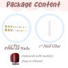 imageBABALAL Toe Nails Press on Orange Fake Toenails with Design Acrylic Toe Nails Cocoa Palm False Toenails 24Pcs Manicure French Tip Stick on Toenails for Women Girls Summer Full Cover Gel Toenails ArtBNjzj06