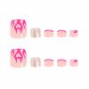 imageBABALAL Toe Nails Press on Orange Fake Toenails with Design Acrylic Toe Nails Cocoa Palm False Toenails 24Pcs Manicure French Tip Stick on Toenails for Women Girls Summer Full Cover Gel Toenails ArtBNjzj16