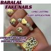 imageBABALAL Toe Nails Press on Orange Fake Toenails with Design Acrylic Toe Nails Cocoa Palm False Toenails 24Pcs Manicure French Tip Stick on Toenails for Women Girls Summer Full Cover Gel Toenails ArtBNjzj17