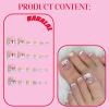 imageBABALAL Toe Nails Press on Orange Fake Toenails with Design Acrylic Toe Nails Cocoa Palm False Toenails 24Pcs Manicure French Tip Stick on Toenails for Women Girls Summer Full Cover Gel Toenails ArtBNjzj19