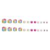 imageBABALAL Toe Nails Press on Orange Fake Toenails with Design Acrylic Toe Nails Cocoa Palm False Toenails 24Pcs Manicure French Tip Stick on Toenails for Women Girls Summer Full Cover Gel Toenails ArtBNjzj10