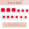 imageBABALAL Toe Nails Press on Orange Fake Toenails with Design Acrylic Toe Nails Cocoa Palm False Toenails 24Pcs Manicure French Tip Stick on Toenails for Women Girls Summer Full Cover Gel Toenails ArtBNjzj19