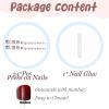 imageBABALAL Toe Nails Press on Orange Fake Toenails with Design Acrylic Toe Nails Cocoa Palm False Toenails 24Pcs Manicure French Tip Stick on Toenails for Women Girls Summer Full Cover Gel Toenails ArtBNjzj18