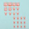 imageBABALAL Toe Nails Press on Orange Fake Toenails with Design Acrylic Toe Nails Cocoa Palm False Toenails 24Pcs Manicure French Tip Stick on Toenails for Women Girls Summer Full Cover Gel Toenails ArtBNjzj12