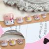 imageBABALAL Toe Nails Press on Orange Fake Toenails with Design Acrylic Toe Nails Cocoa Palm False Toenails 24Pcs Manicure French Tip Stick on Toenails for Women Girls Summer Full Cover Gel Toenails ArtBNjzj19