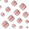 imageBABALAL Toe Nails Press on Orange Fake Toenails with Design Acrylic Toe Nails Cocoa Palm False Toenails 24Pcs Manicure French Tip Stick on Toenails for Women Girls Summer Full Cover Gel Toenails ArtBNjzj07