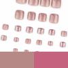 imageBABALAL Toe Nails Press on Orange Fake Toenails with Design Acrylic Toe Nails Cocoa Palm False Toenails 24Pcs Manicure French Tip Stick on Toenails for Women Girls Summer Full Cover Gel Toenails ArtBNjzj07