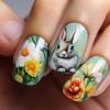 imageBABALAL Press on Nails Long Coffin Fake Nails Yellow Full Cover Acrylic Nails with Bumblebee Flower Designs Stick on Nails Reusable Summer False Nails Supplies Flower Glue on Ballerina Nails for WomenANZ102