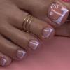 imageBABALAL Square Press on Toenails Short Fake Toenails and Fake Toenails with Nail Glue Sliver Glitter Glue on Nails 24pcs Acrylic Toenails with Diamond Designs False Toenails for Women and GirlsJZJA012d