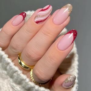 imageBABALAL Coffin Press on Nails Medium Fake Nails Orange Pink French Tip Glue on Nails 3d Texture Flower Design Acrylic Nails 24Pcs Ballerina Summer False Nails Manicure Stick on Nails SuppliesNT0108