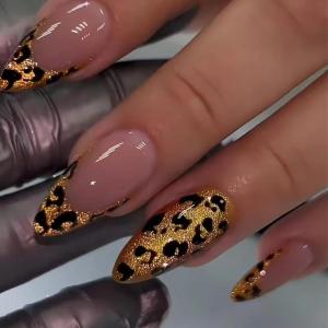 imageBABALAL Coffin Press on Nails Medium Fake Nails Orange Pink French Tip Glue on Nails 3d Texture Flower Design Acrylic Nails 24Pcs Ballerina Summer False Nails Manicure Stick on Nails SuppliesNT0117