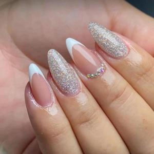 imageBABALAL Coffin Press on Nails Medium Fake Nails Orange Pink French Tip Glue on Nails 3d Texture Flower Design Acrylic Nails 24Pcs Ballerina Summer False Nails Manicure Stick on Nails SuppliesNT0121