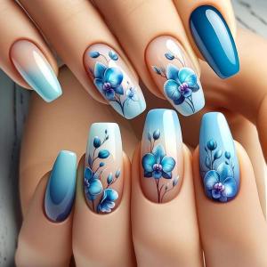 imageBABALAL Press on Nails Long Coffin Fake Nails Yellow Full Cover Acrylic Nails with Bumblebee Flower Designs Stick on Nails Reusable Summer False Nails Supplies Flower Glue on Ballerina Nails for WomenANZ118