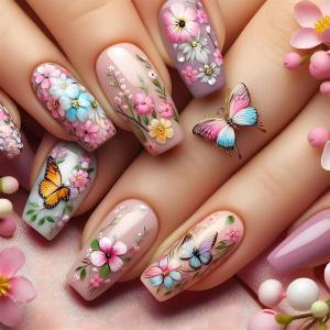 imageBABALAL Press on Nails Long Coffin Fake Nails Yellow Full Cover Acrylic Nails with Bumblebee Flower Designs Stick on Nails Reusable Summer False Nails Supplies Flower Glue on Ballerina Nails for WomenANZ117