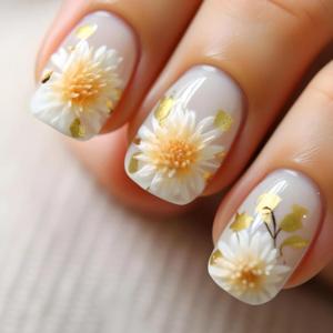 imageBABALAL Press on Nails Long Coffin Fake Nails Yellow Full Cover Acrylic Nails with Bumblebee Flower Designs Stick on Nails Reusable Summer False Nails Supplies Flower Glue on Ballerina Nails for WomenANZ120