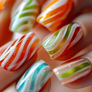 imageBABALAL Press on Nails Long Coffin Fake Nails Yellow Full Cover Acrylic Nails with Bumblebee Flower Designs Stick on Nails Reusable Summer False Nails Supplies Flower Glue on Ballerina Nails for WomenANZ113
