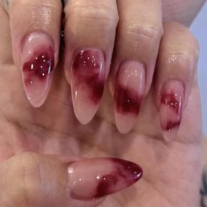 imageBABALAL Press on Nails Medium Almond Fake Nails Beach Glue on Nails Blue Pink Flower Acrylic Nails 3D Texture False Nails Summer False Nails 30Pcs Custom Stiletto Handmade Diy Nails for Women GirlsBNH26