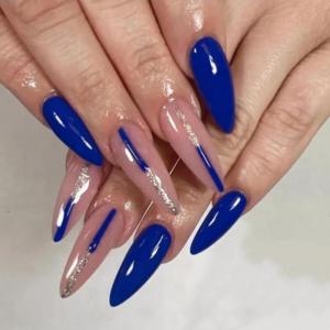 imageBABALAL Press on Nails Medium Almond Fake Nails Pink Yellow French Tip Glue on 3d Texture Orange Lemon Acrylic Nails Cute False Nails Summer Spring Nail Supplies Handmade Stiletto Artificial NailANX17