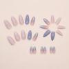 imageBABALAL Almond Press on Nails Medium  Orange Summer Fake Nails 3D Texture Design Floral Handmade Acrylic Nails Supplies 24Pcs Stiletto Manicure Stick on False Nails Art Artificial NailsBNE215
