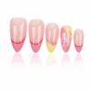imageBABALAL Almond Press on Nails Medium  Orange Summer Fake Nails 3D Texture Design Floral Handmade Acrylic Nails Supplies 24Pcs Stiletto Manicure Stick on False Nails Art Artificial NailsBNE219