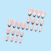 imageBABALAL Almond Press on Nails Medium  Orange Summer Fake Nails 3D Texture Design Floral Handmade Acrylic Nails Supplies 24Pcs Stiletto Manicure Stick on False Nails Art Artificial NailsBNE208