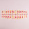 imageBABALAL Almond Press on Nails Medium  Orange Summer Fake Nails 3D Texture Design Floral Handmade Acrylic Nails Supplies 24Pcs Stiletto Manicure Stick on False Nails Art Artificial NailsBNE213