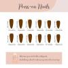 imageBABALAL Almond Press on Nails Medium  Orange Summer Fake Nails 3D Texture Design Floral Handmade Acrylic Nails Supplies 24Pcs Stiletto Manicure Stick on False Nails Art Artificial NailsBNE207