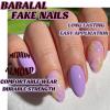 imageBABALAL Almond Press on Nails Medium  Orange Summer Fake Nails 3D Texture Design Floral Handmade Acrylic Nails Supplies 24Pcs Stiletto Manicure Stick on False Nails Art Artificial NailsBNE202