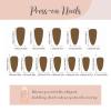 imageBABALAL Beach Press on Nails Medium Almond Fake Nails Blue French Tip False Nails with 3D Shell Star Charm Designs Pearl White Nail Press ons Glossy Glue on Nails Cute Stick on Nails for Women 24PcsBNc107
