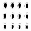 imageBABALAL Beach Press on Nails Medium Almond Fake Nails Blue French Tip False Nails with 3D Shell Star Charm Designs Pearl White Nail Press ons Glossy Glue on Nails Cute Stick on Nails for Women 24PcsBNc118