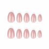 imageBABALAL Brown Press on Nails Medium Oval Fake Nails Fall Chrome Glue on Nails 24Pcs Cat Eye Shiny Round Acrylic Nails Manicure Stick on Nails for Women and GirlsNailB15