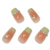 imageBABALAL Brown Press on Nails Medium Oval Fake Nails Fall Chrome Glue on Nails 24Pcs Cat Eye Shiny Round Acrylic Nails Manicure Stick on Nails for Women and GirlsNailB11