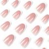 imageBABALAL Brown Press on Nails Medium Oval Fake Nails Fall Chrome Glue on Nails 24Pcs Cat Eye Shiny Round Acrylic Nails Manicure Stick on Nails for Women and GirlsNailB15