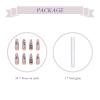 imageBABALAL Coffin Press on Nails Cute Acrylic Nails Long Ballerina Fake Nails Glossy Blue Pink Glue on Nails 3D Heart Charm Design for Women and GirlsCRJL08