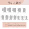 imageBABALAL Green Press On Almond Fake Nails Medium Glue On Gold Chrome Line Star Y2k Acrylic French Tip False 24Pcs Stiletto Manicure Artificial NailsANQ02red