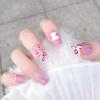 imageBABALAL Leopard Press on Nails Medium Square Artificial Glue Nails Matte Design Nails Cute Full Cover Nails for Women and Girls