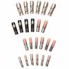 imageBABALAL Long Square Press on Nails French Tip Fake Nails Red Sliver False Nails with Bow Rhinestone Charm Designs Long Square Nail Press ons Sparkly Bling Nails Supplies Stick on Nails for Women 24PcsBNB102
