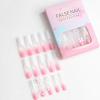 imageBABALAL Long Square Press on Nails French Tip Fake Nails Red Sliver False Nails with Bow Rhinestone Charm Designs Long Square Nail Press ons Sparkly Bling Nails Supplies Stick on Nails for Women 24PcsBNB106