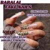 imageBABALAL Long Square Press on Nails French Tip Fake Nails Red Sliver False Nails with Bow Rhinestone Charm Designs Long Square Nail Press ons Sparkly Bling Nails Supplies Stick on Nails for Women 24PcsBNB107