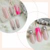 imageBABALAL Long Square Press on Nails French Tip Fake Nails Red Sliver False Nails with Bow Rhinestone Charm Designs Long Square Nail Press ons Sparkly Bling Nails Supplies Stick on Nails for Women 24PcsBNB121