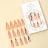 imageBABALAL Long Square Press on Nails French Tip Fake Nails Red Sliver False Nails with Bow Rhinestone Charm Designs Long Square Nail Press ons Sparkly Bling Nails Supplies Stick on Nails for Women 24PcsBNB101