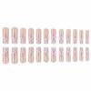 imageBABALAL Long Square Press on Nails French Tip Fake Nails Red Sliver False Nails with Bow Rhinestone Charm Designs Long Square Nail Press ons Sparkly Bling Nails Supplies Stick on Nails for Women 24PcsBNB122